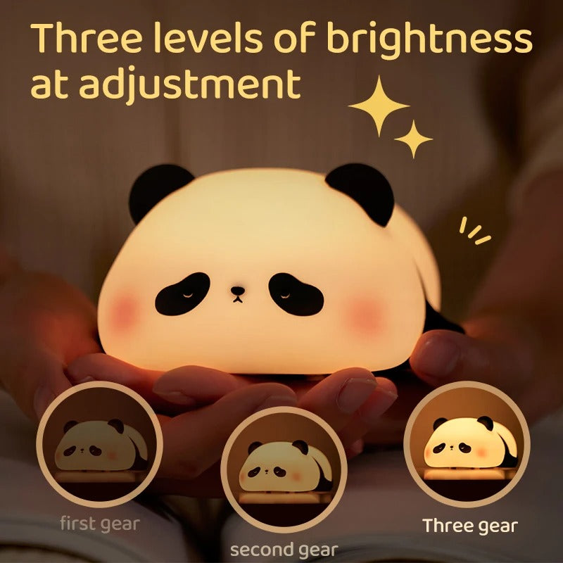 Panda Silikon-lampa